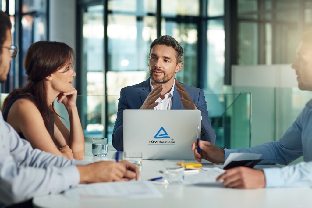 TÜV Rheinland auditors meeting with customers