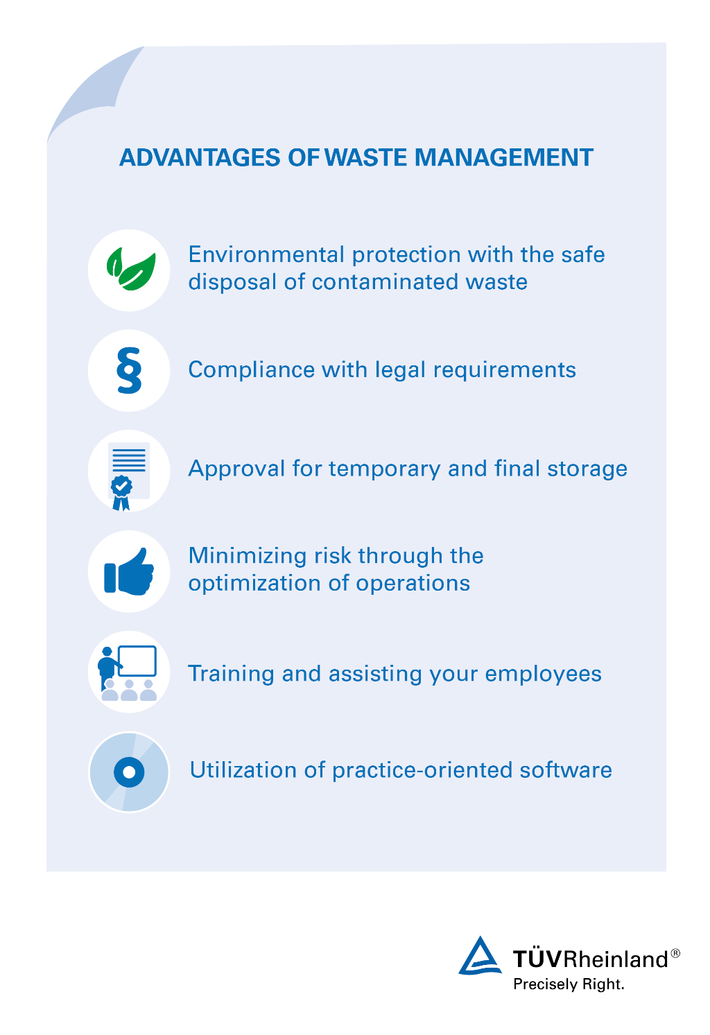 Your advantages with our services in the area of waste management. Waste Management – TÜV Rheinland
